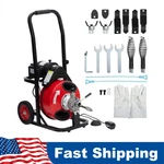 Garvee 75 Ft X 1/2 Auto Feed Drain Cleaner Machine Portable Sewer Snake Auger. Fixed Price $269.61.