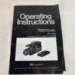 Panasonic PV-220 PV220D/PV-A22MB Omnimovie Vhs Camera Instruction Manual Only. Fixed Price $12.99.
