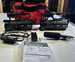 Jvc GY-HM200U 4K Pro Camcorder Tested 1 Battery, Charger, Mike, Case. Fixed Price $725.00.