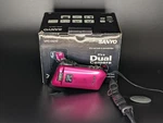 Sanyo Xacti VPC-CG10 Hd Camcorder Pink Dual Camera Mpeg Tested W/ Box & Charger. Fixed Price $163.99.