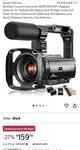 Flyfrost 8K Uhd Camcorder 88MP Wifi 18X Zoom Ir Night Vision Touch Screen Black. Fixed Price $120.00.