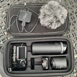 Mevo Live Event Camera Streaming System With Case & Charger + Xenvo Kit Lens. Fixed Price $295.00.
