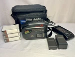 Panasonic Palmcorder PV-IQ504D Vhs-c Camcorder With Batteries & Carrying Case. Fixed Price $45.99.