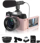 Digital Camera 4K 64MP 16X 3.0" Content Creator Kit W/64GB Tf Microphone Youtube. Fixed Price $79.99.
