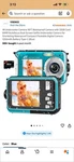 Yisence 4K 64MP Dual-screen Autofocus Waterproof Underwater Camera. Fixed Price $45.00.