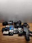 Digital, Film & Camcorder Cameras For Parts Lot (canon, Nikon, Sony, More). Fixed Price $455.00.