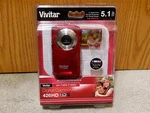 Vivitar Dvr 426HD Digital Camcorder Bundle Red Boxed Sealed 5.1 Mp. Fixed Price $31.47.