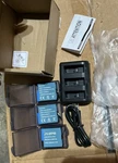 Lot Of Hero Battery And 2 Triple Batteries Charger For 8/7/6/5. Fixed Price $34.99.