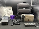 Sharp Viewcam VL-E665U Camcorder With Charger & Case, Remote, Batteries + Extras. Fixed Price $125.00.