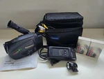 Vtg Panasonic Palmcorder PV-IQ314 Vhs Camcorder Package W/accessories. Fixed Price $99.89.