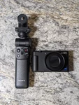 Sony ZV-1 Compact 4K Hd Camera, Black With Wireless Shooting Grip. Fixed Price $499.99.