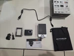 Activeon Xg Action Camera And Solar Station - Black New Open Box Waterproof Case. Fixed Price $24.95.