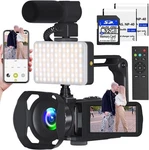 Video Camera 8K Camcorder 48MP Uhd Wifi Ir Night Vision Vlogging BLACK2. Fixed Price $250.52.