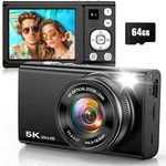 5K 96MP Digital Camera For Photography With 6X Optical Zoom,upgraded Autofocus. Fixed Price $69.99.