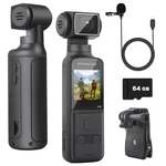 Zomfom 4K Body Camera With External Microphone, Mini Video Audio Pocket .... Fixed Price $103.80.