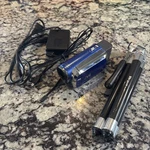 Jvc Everio GZ-MS120AU Digital Camcorder Blue W/charger, Battery Tested Working. Fixed Price $79.99.