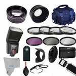 Professional Flash+ Lens / Accessory Kit For Sony Alpha A6600 A6400 A6500 Camera. Fixed Price $233.84.