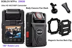 Boblov 4K 2160P Gps Police Camcorder Inter 256GB Body Camera With Audio 4000MAH. Fixed Price $149.00.