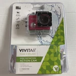 Vivitar High Definition Action Waterproof Video Camera + Mounts 2.0" - Pink. Fixed Price $36.99.