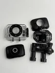 Sharper Image Hd Action Camera SVC355 W/ Waterproof Case Mounts. Fixed Price $28.00.