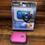 Vivitar Vivian 7122 With Case For Parts/not Working. Fixed Price $11.00.