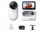 INSTA360 Go 3S 128 Gb White 4K Tiny Portable Vlogging Camera, Hands-free Povs. Fixed Price $283.08.