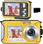4K Underwater Camera 16FT Waterproof With 32GB Card 64MP Autofocus Dual-screen. Fixed Price $69.99.