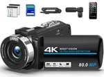 Thpacip DV108 4K 80MP Vlogging Camera With 18X Zoom Night Vision. Fixed Price $209.99.