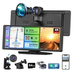 Pyniro Portable Wireless Carplay Screen For With 4K Dash CAM+1080P.... Fixed Price $129.90.