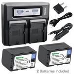 SSL-JVC50 Battery & Dual Charger For GY-HM650 HM650U HM650SC HM660U HM660SC. Fixed Price $86.49.