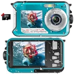 4K 48MP Waterproof Digital Camera Dual Screen Underwater + 32GB Card. Fixed Price $80.44.