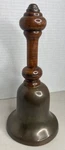 Vintage Metal School Bell With Wood Handle. Fixed Price $18.04.