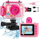 Gktz KD190 Kids Waterproof Camera - Underwater Digital Action Pink. Fixed Price $29.66.