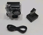 Hls HCAM10 4K Sports Action Camera W/ 2 Batteries And Charger. Fixed Price $34.99.