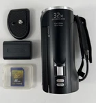 Sony HDR-CX230 Self Charging Handycam With Battery, 8GB Card & Tripod Plate. Fixed Price $185.00.