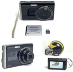 Samsung TL220 12.2MP Digital Camera Dual View With Battery & 4GB Sd Card. Fixed Price $97.74.