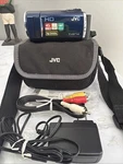 Jvc GZ-HM30AU Hd Everio Camcorder, Blue. W/battery, Charger, & Case. Tested. Fixed Price $55.00.