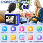Gktz Kids Waterproof Camera Underwater KD190-DARKBLUE. Fixed Price $32.17.