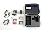 Tested Gopro Hero Silver Action Camera 4K W/ Case, 32GB, Batteries Charger. Fixed Price $149.95.