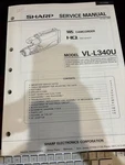 Orig. Sharp VL-L340U VLL340U Camcorder Vhs Service Manual *original*. Fixed Price $28.99.