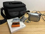 Vtg Canon ZR300 Minidv Camcorder Bundle Tested Working W/ Bag Tapes Sd. Fixed Price $89.99.