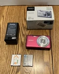 Sony Cyber-shot DSC-W710 16.1MP Digital Camera W/charger/extra Battery Pink Read. Fixed Price $149.99.