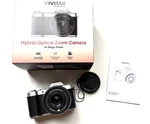 Vivitar - 4K (2160) Video Hybrid Optical Zoom Camera With Lens Silver/black. Fixed Price $135.00.