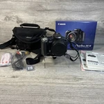 Canon Powershot S5 Is 8MP 12XOPTICAL Zoom Digital Camera W/box Bag Card Cords. Fixed Price $76.49.