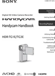 Sony HDR-TG1E / TG3E Video Camera Recorder User Manual Reprint Free Shipping. Fixed Price $19.99.