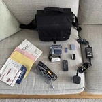 Sony Handycam DCR-PC105E Handheld Minidv Camcorder Blue Full Kit Exc+. Fixed Price $266.51.