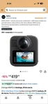 Gopro MAX2 Action Camera 360 Video Waterproof Touch Screen 29MP Black. Fixed Price $380.00.