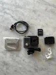 Gopro Hero Action Camera - Grey W/ Waterproof Case + Mounts Video Record. Fixed Price $60.00.