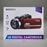 Vivitar 4K Digital Camcorder Dvr E401 3.0" Ips Screen Ultra Hd New- Red. Fixed Price $67.95.