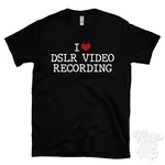 Love Dslr Video Recording T-shirt Heart Cameras Filmmaking Photography Funny. Fixed Price $21.42.